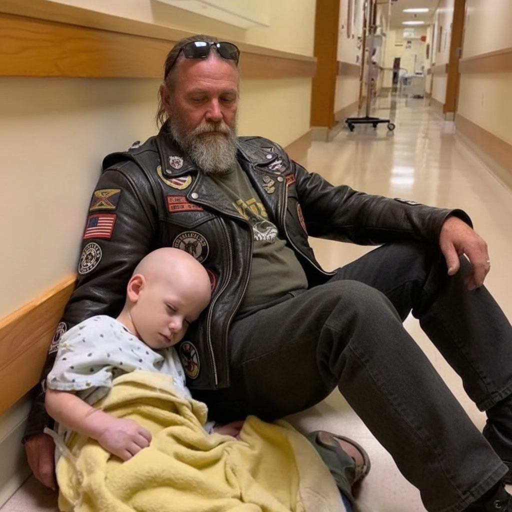 Hospital Kicked Out The Dying Girl Until This Biker Threatened To Sleep In The Hallway Every Night!