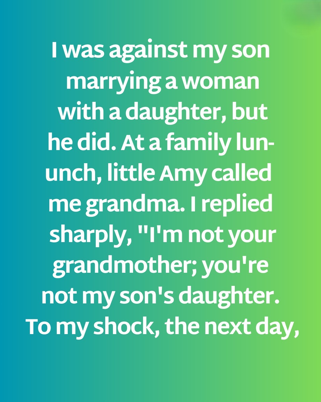 I Spoke Too Harshly at Lunch, What Happened the Next Day Broke Me!