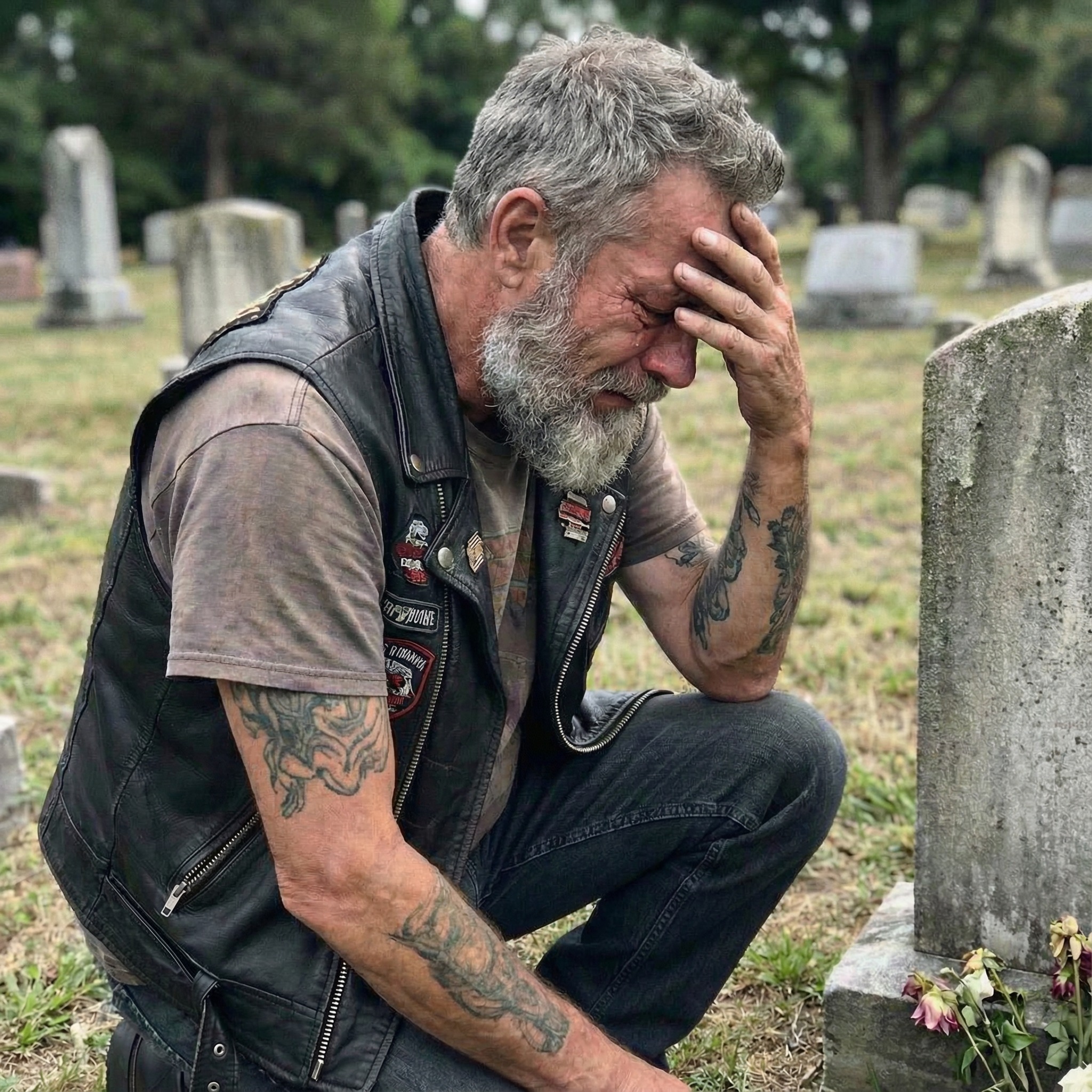 I Buried My Biker Brother Alone Today Because His Family Said Bikers Dont Deserve Funerals