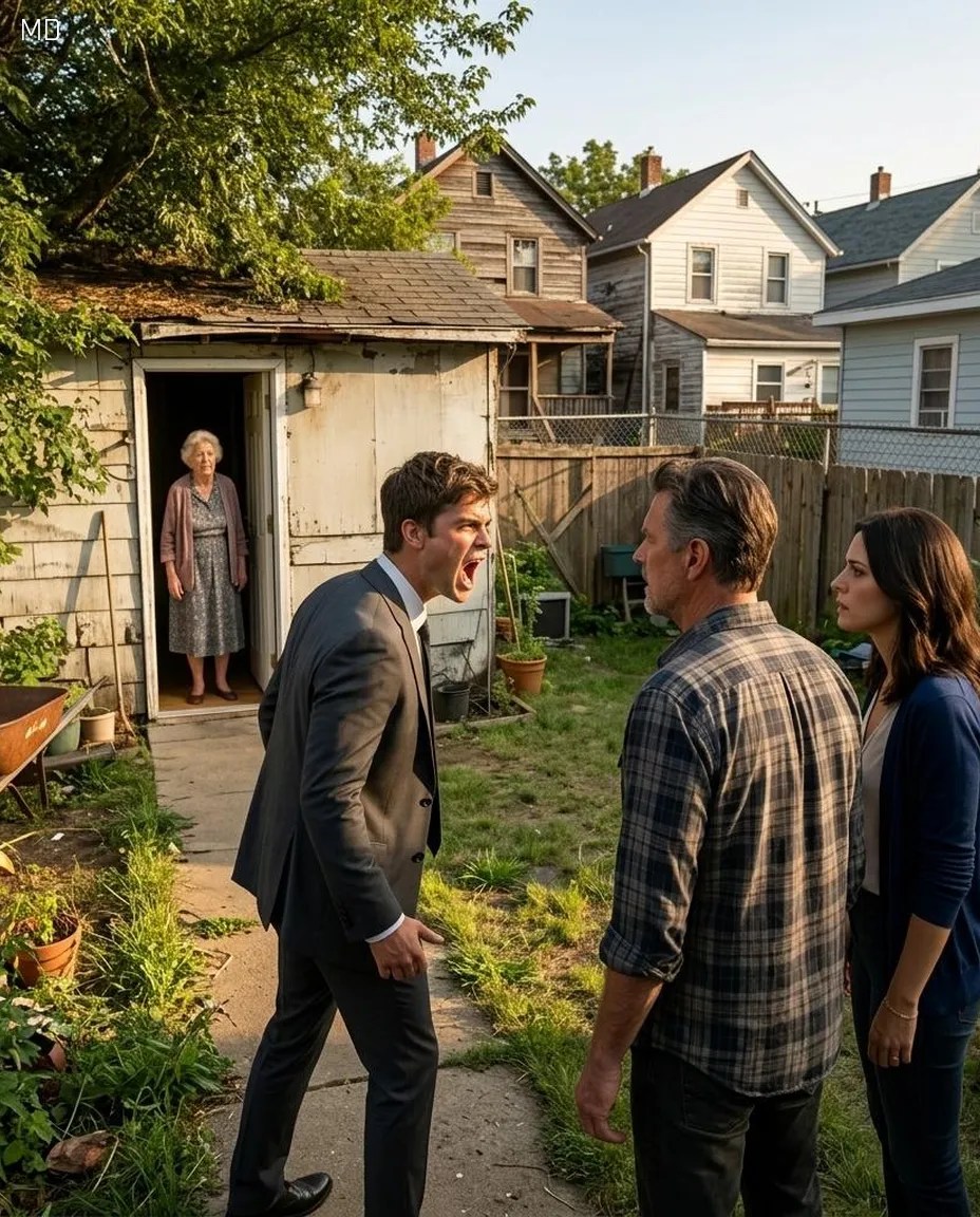 GRANDMA EXPOSES THE HEARTBREAKING TRUTH AFTER HER GRANDSON DISCOVERS HER LIVING IN A SHOCKING SECRET LOCATION BEHIND HER SONS HOUSE