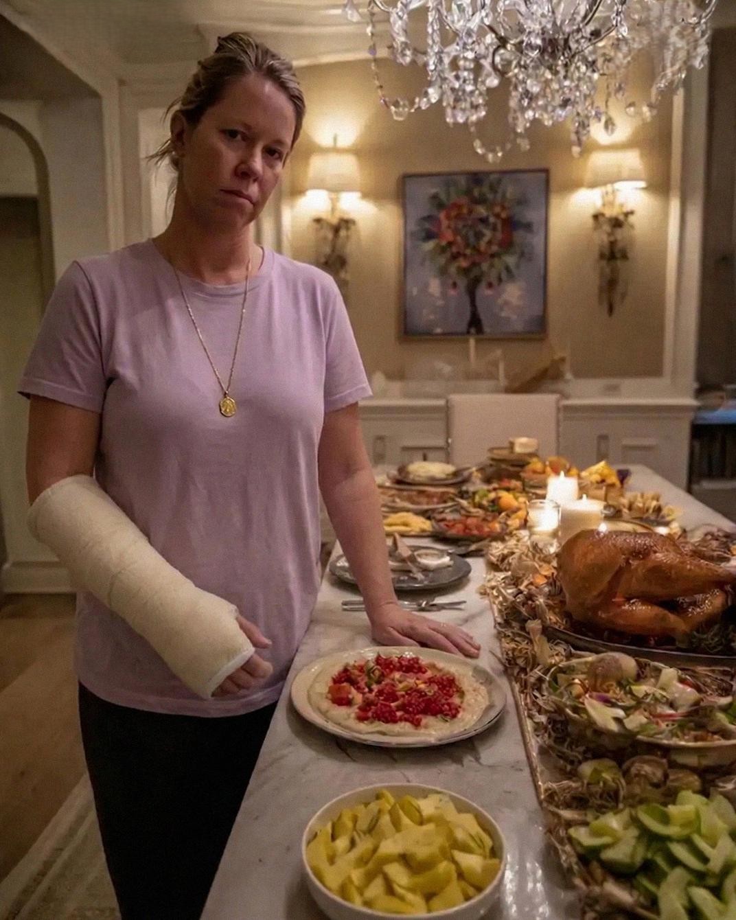 SHOCKING BIRTHDAY SURPRISE AS INJURED WIFE EXPOSES CRUEL HUSBANDS DISRESPECT IN FRONT OF ALL HIS GUESTS AFTER HE FORCED HER TO HOST WITH A BROKEN ARM