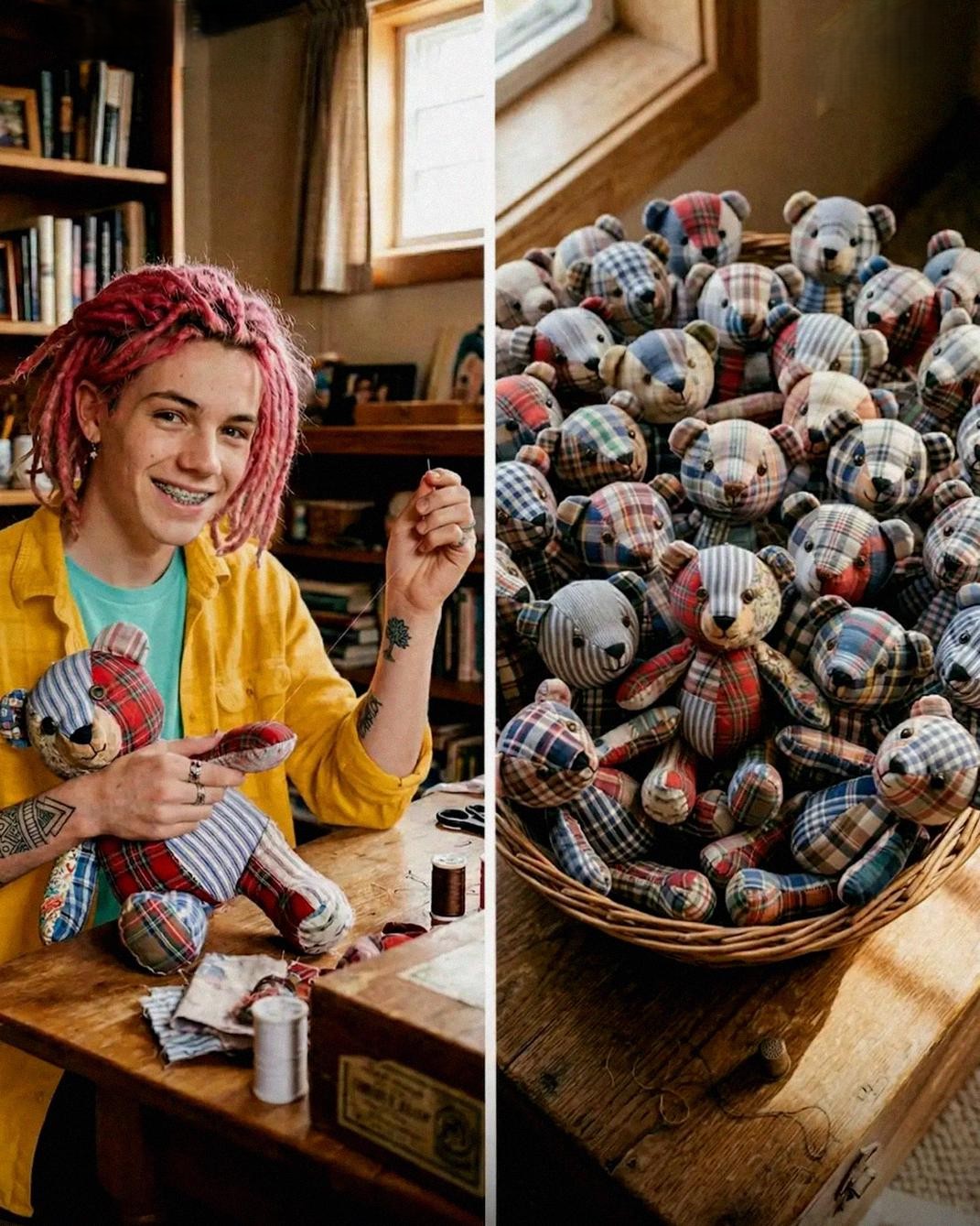 STITCHES OF HOPE THE HEARTBREAKING REASON FOUR DEPUTIES SWARMED A TEENAGERS HOME AT DAWN AFTER HE DESTROYED HIS LATE FATHERS CLOSET